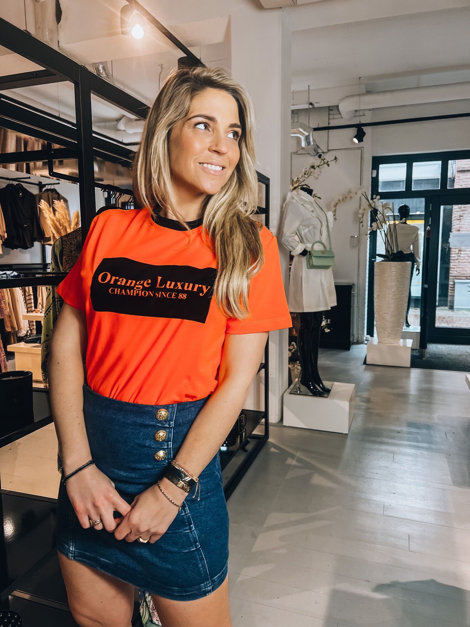 Orange Luxury Unisex Tee Velvet Orange