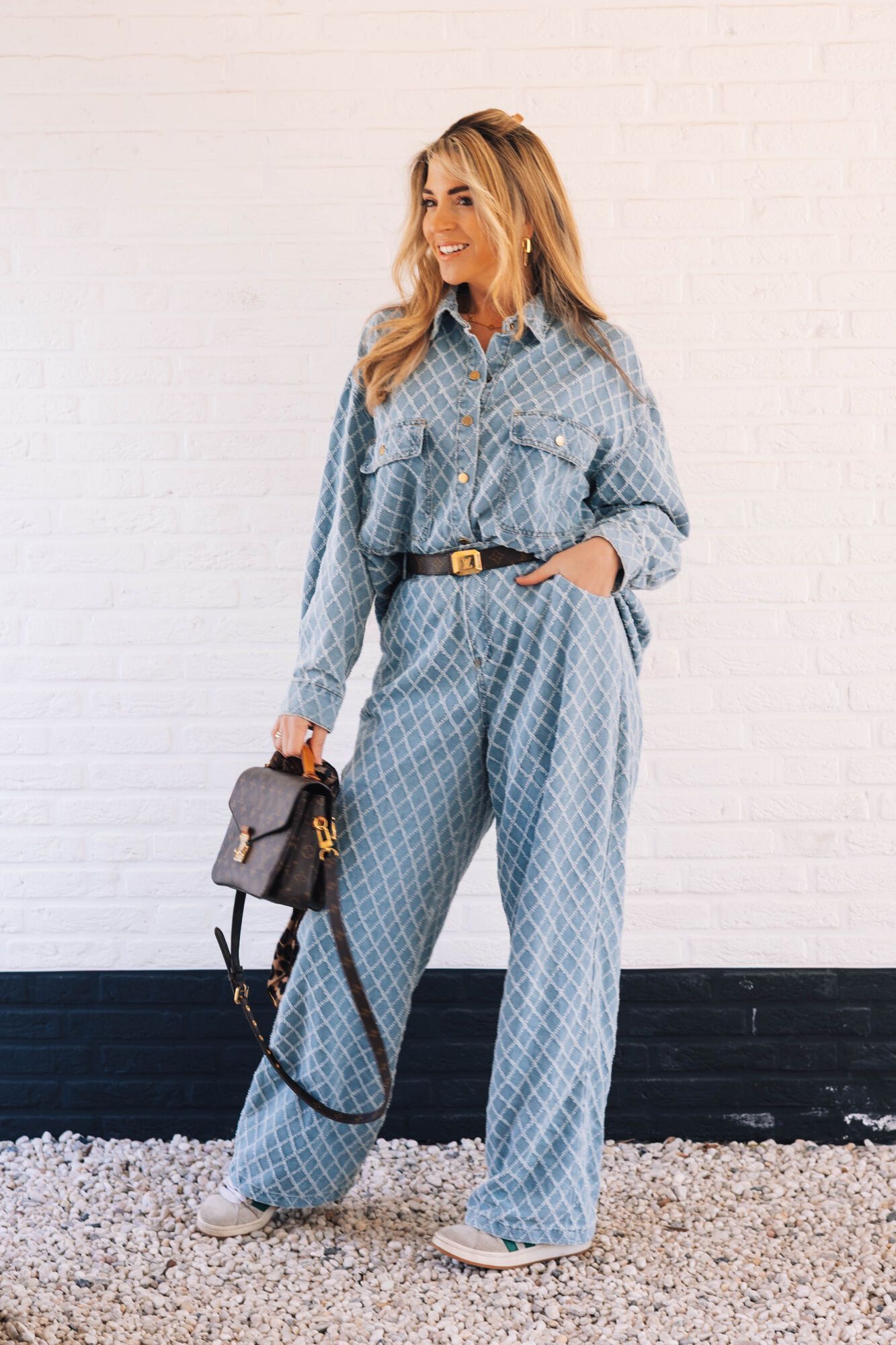 By Hilke Denim Set Rooz Ligth Blue