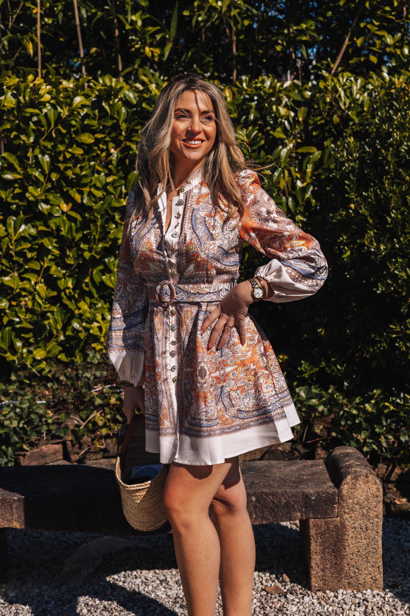 By Hilke Ivy Mae Dress Beige