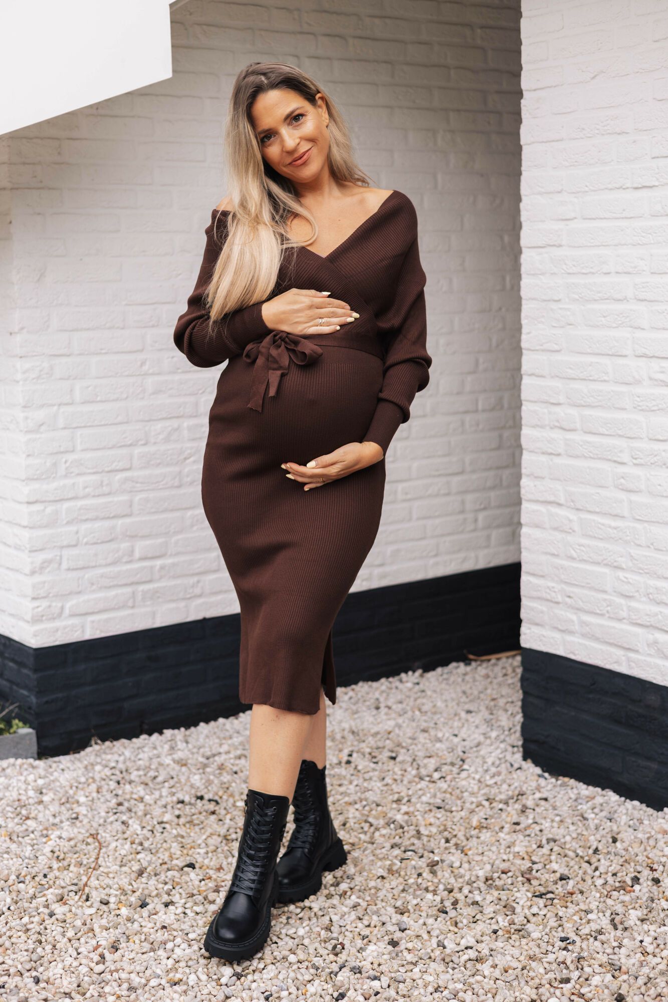 (Pre-Order 16-9) By Hilke Dress Jody Chocolate