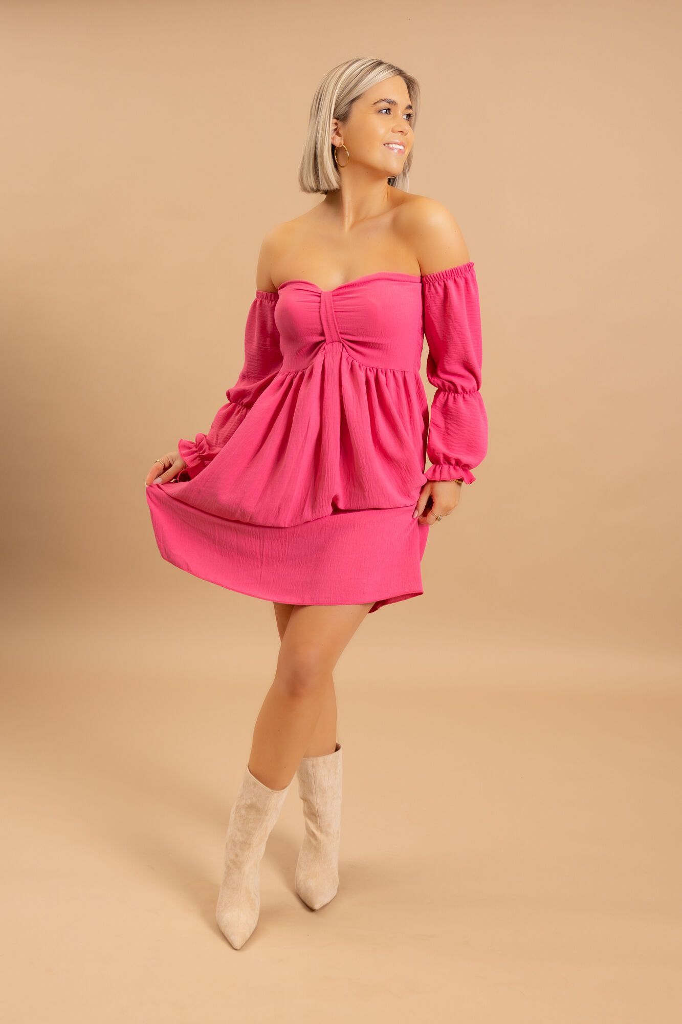 By Hilke Dress Liza Fuchsia