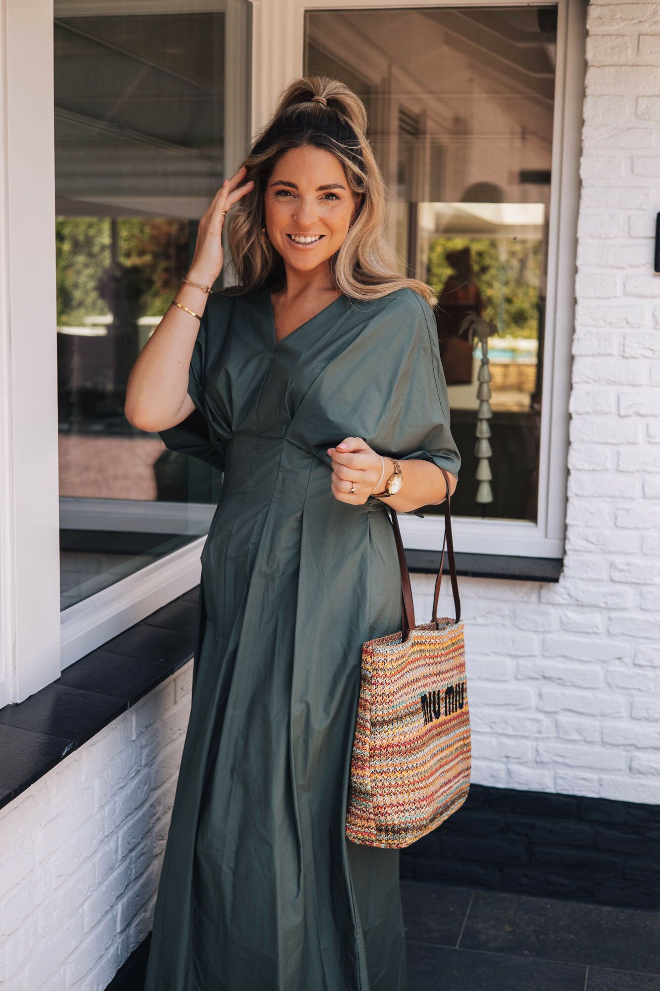 By Hilke Dress Evy Army