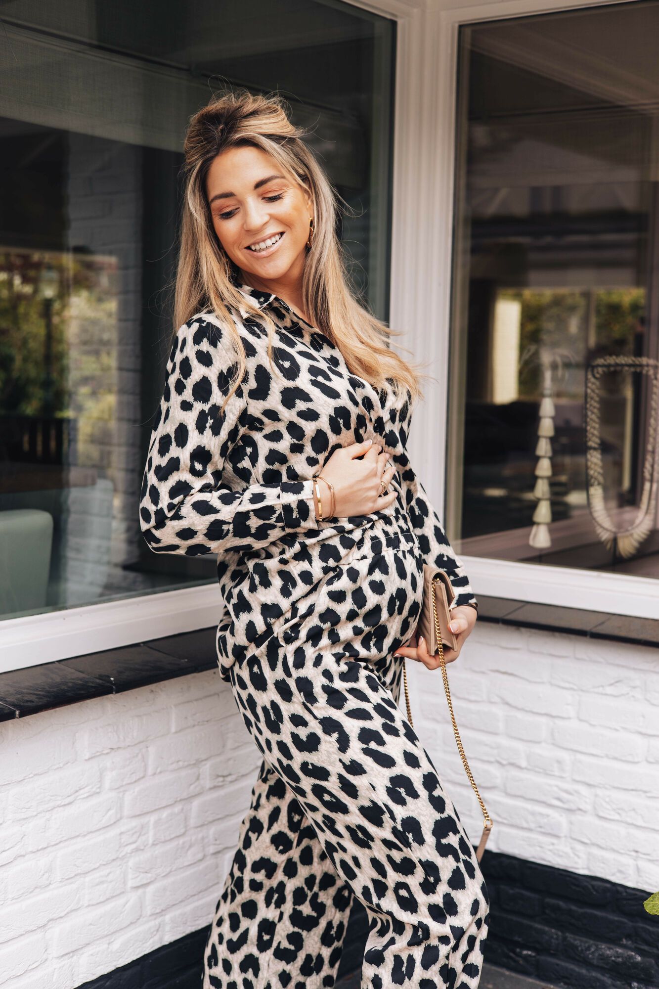 By Hilke Set Leopard Beige