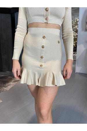 Delousion Skirt Holly Creme 