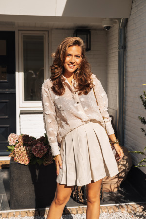 By Hilke Blouse Fayen Cream