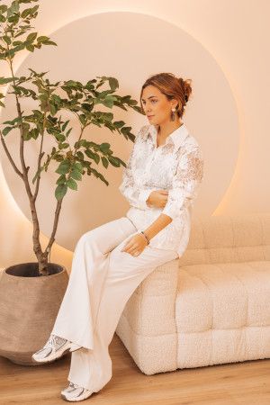 By Hilke Pantalon Jill Cream