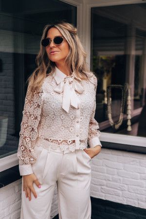 By Hilke Blouse Livia Beige
