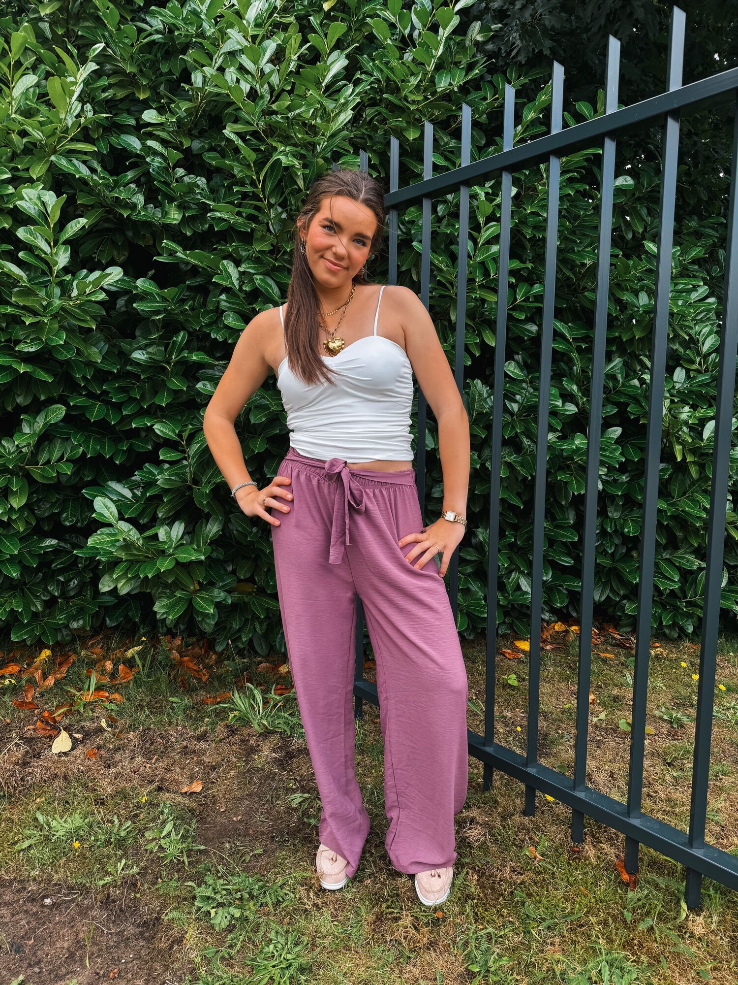 By Hilke Pants Dewi Purple