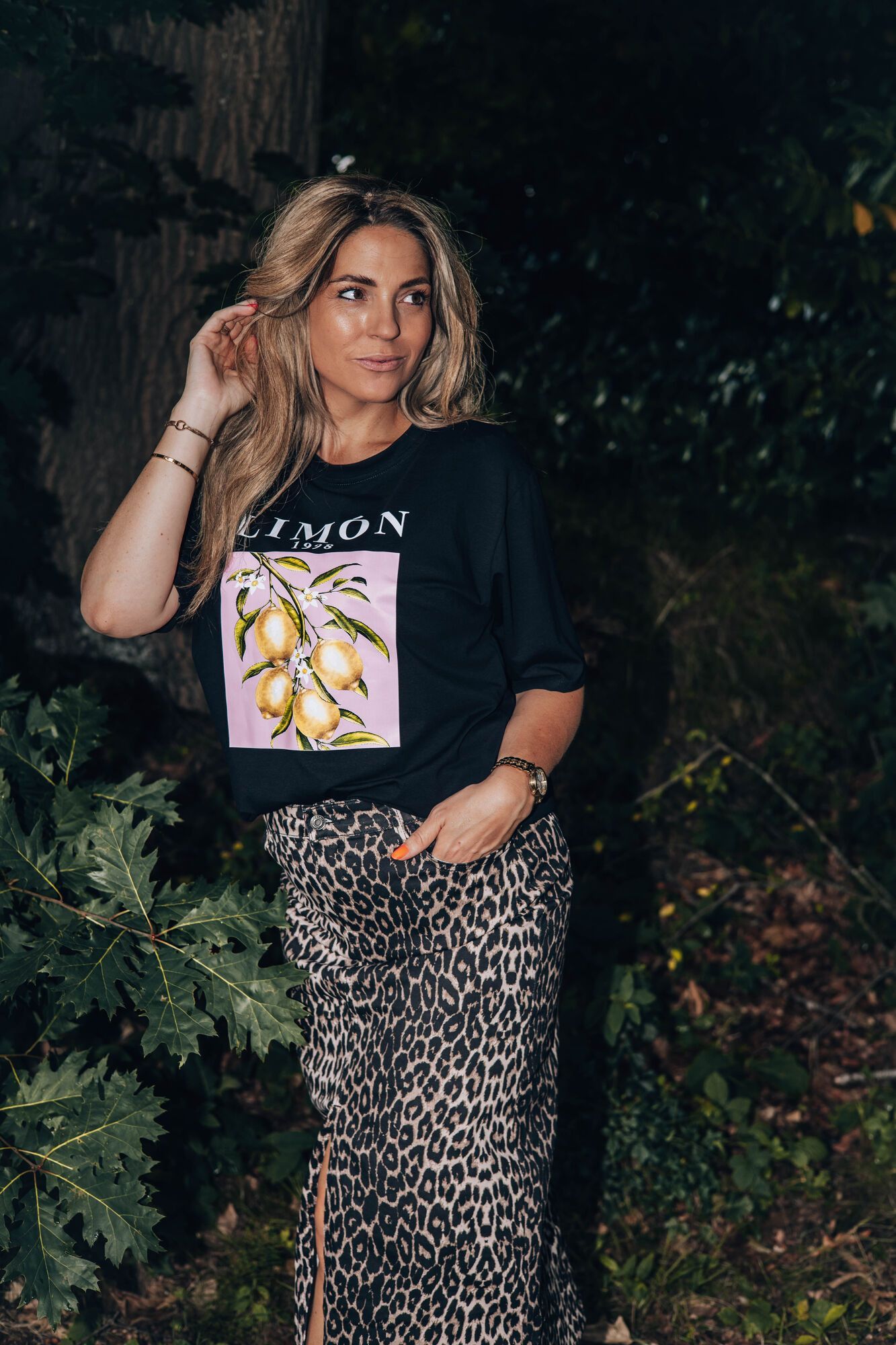 By Hilke T-Shirt Limon Black