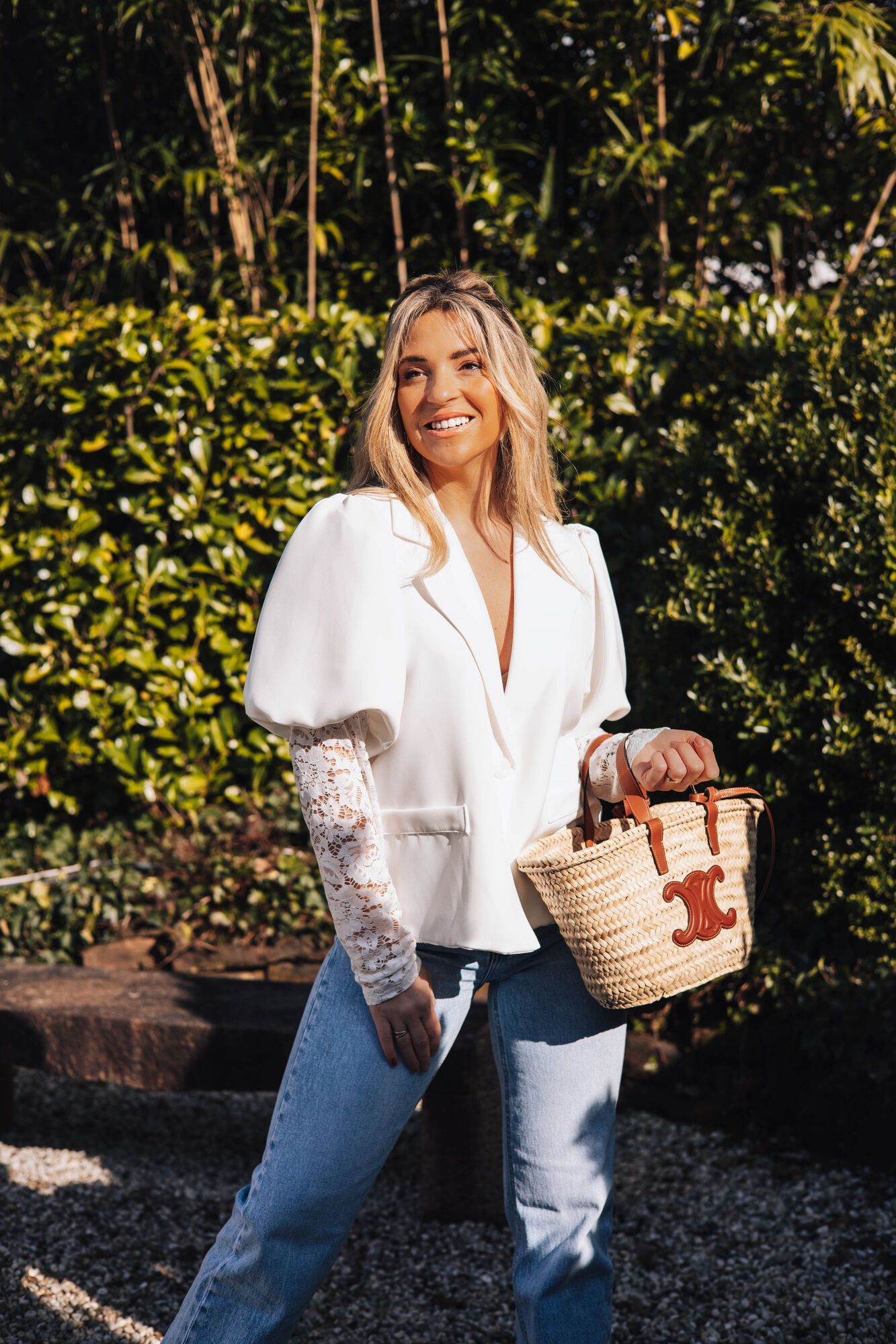 By Hilke Lace Blazer White
