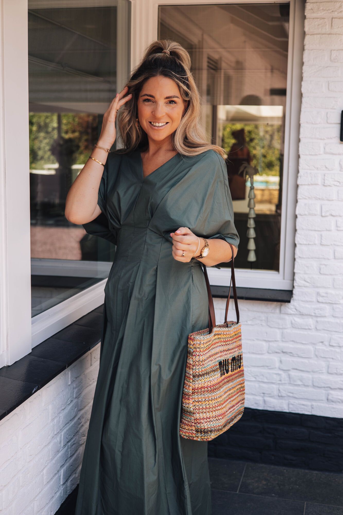 By Hilke Dress Evy Army