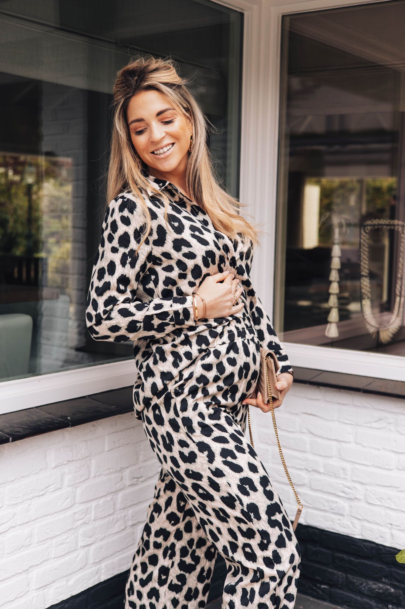 By Hilke Set Leopard Beige