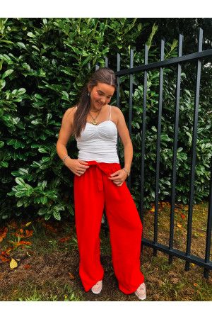 By Hilke Pants Dewi Red