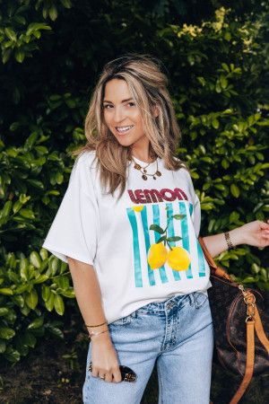 By Hilke Tee Lemon Blue