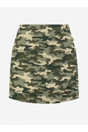 Nikkie Asti Camo Skirt - Combat Green 