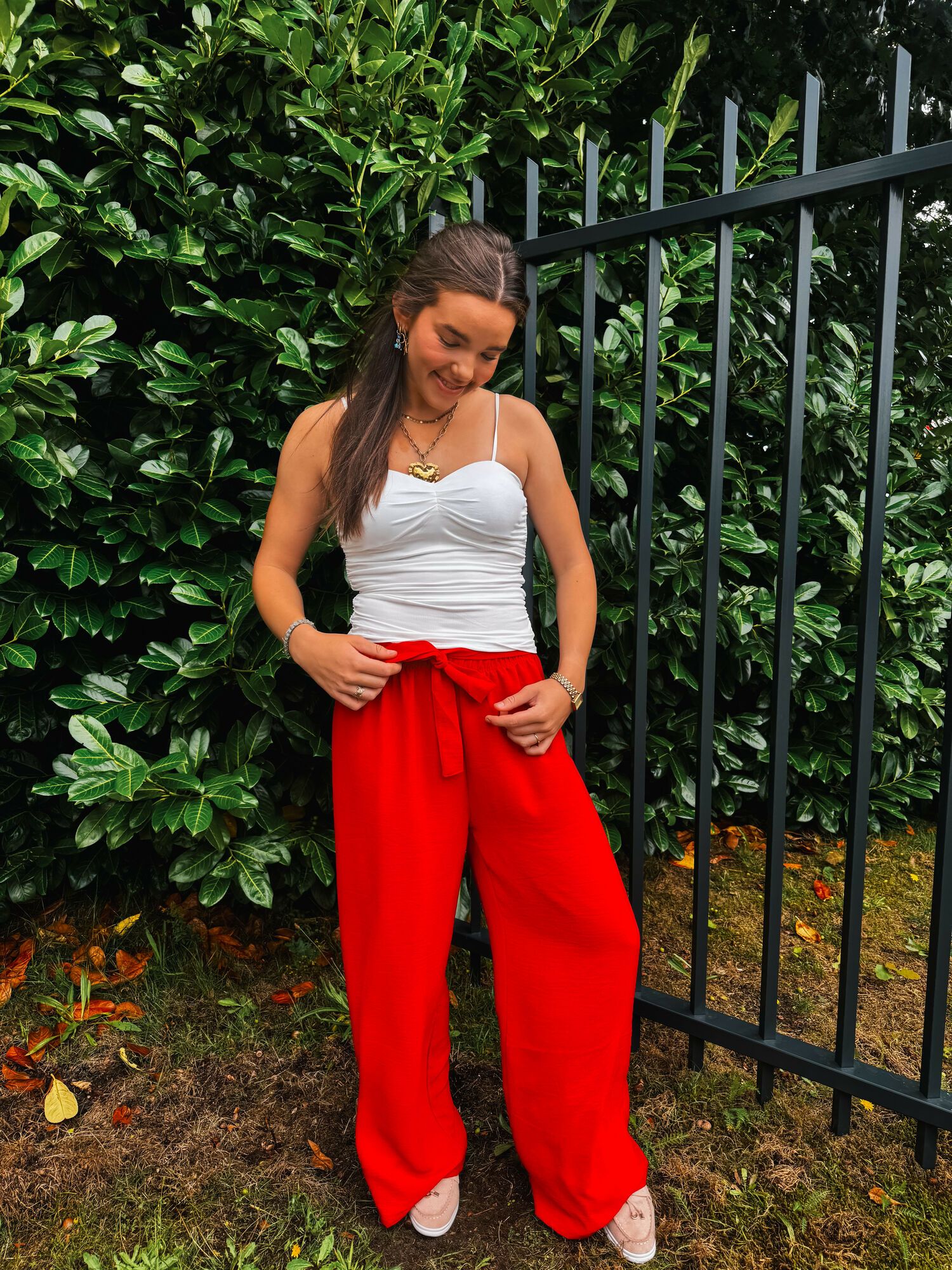 By Hilke Pants Dewi Red