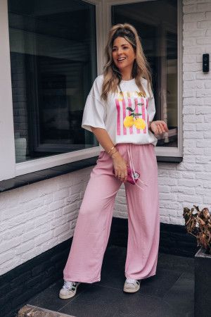 By Hilke Pants Sara Old Pink