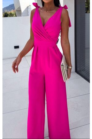 By Hilke Jumpsuit Bella Fuchsia