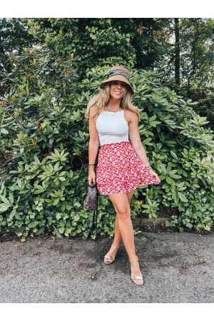 By Hilke Skirt Marisol Pink