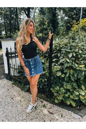 By Hilke Denim Skort 