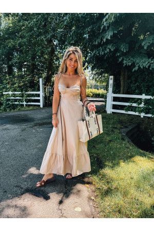 By Hilke Maxi Dress Ella Beige