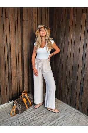 By Hilke Pants Sara Beige
