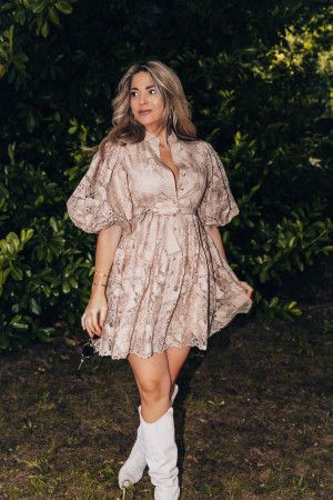 By Hilke Dress Quin Taupe