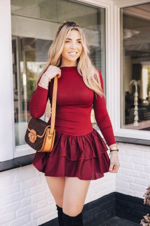 By Hilke Dress Gijsje Bordeaux