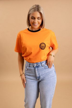 Orange Luxury Unisex Tee Lion Orange