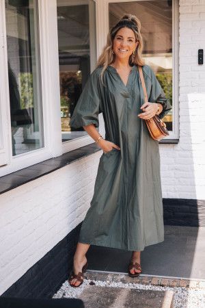 By Hilke Dress Sanna Army