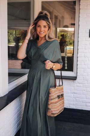 By Hilke Dress Evy Army